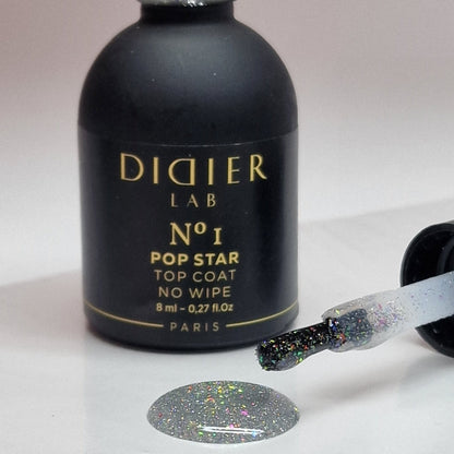 Gellak Top coat no wipe "Didier Lab", Pop Star, No1