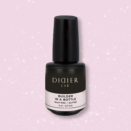 Builder Gel in a bottle "Didier Lab" Pink Mask Glitter, 15ml