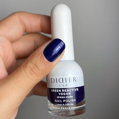 Green reactive, vegan nail polish "Didier Lab", dress code, 10ml