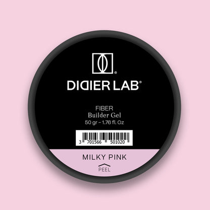 Fiber builder gel "Didier Lab", Milky Pink, 50gr