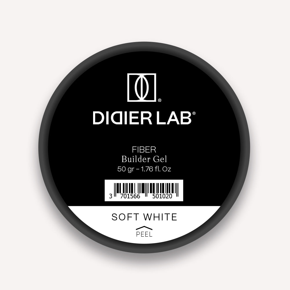 Fiber builder gel "Didier Lab", Soft white, 50gr