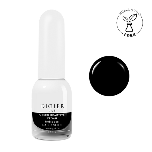 Green reactive, vegan nail polish "Didier Lab", forbidden, 10ml