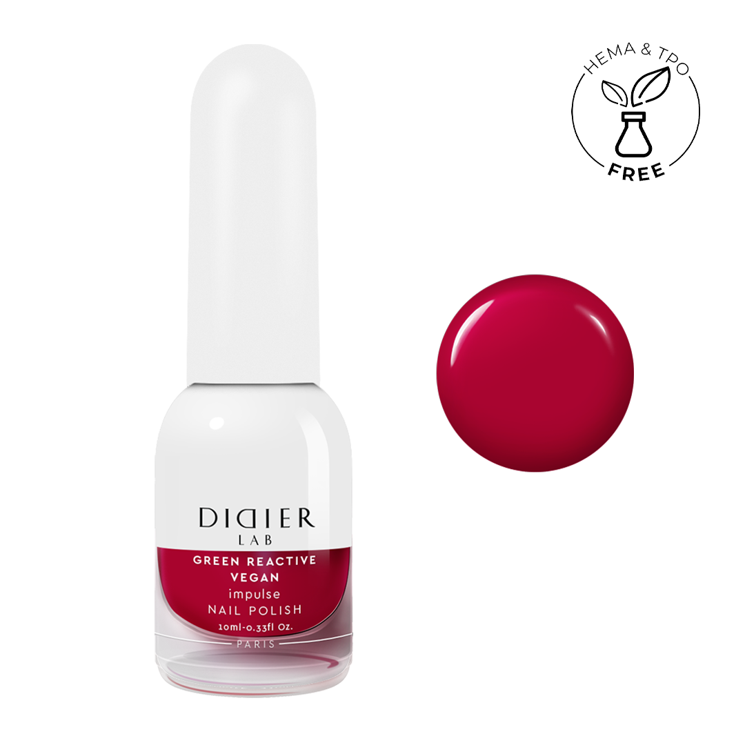 Green reactive, vegan nail polish "Didier Lab", impulse, 10ml