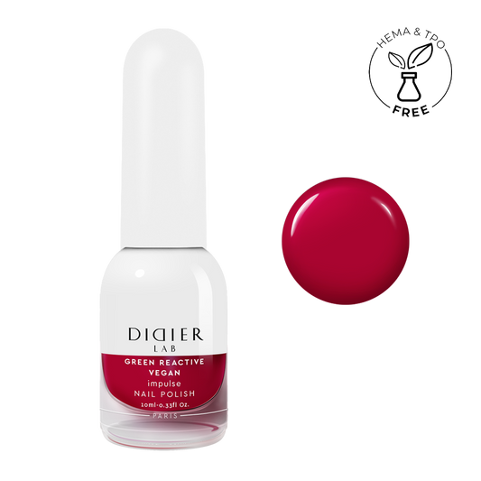 Green reactive, vegan nail polish "Didier Lab", impulse, 10ml