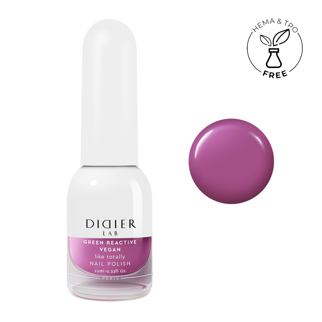 Green reactive, vegan nail polish "Didier Lab", like totally, 10ml