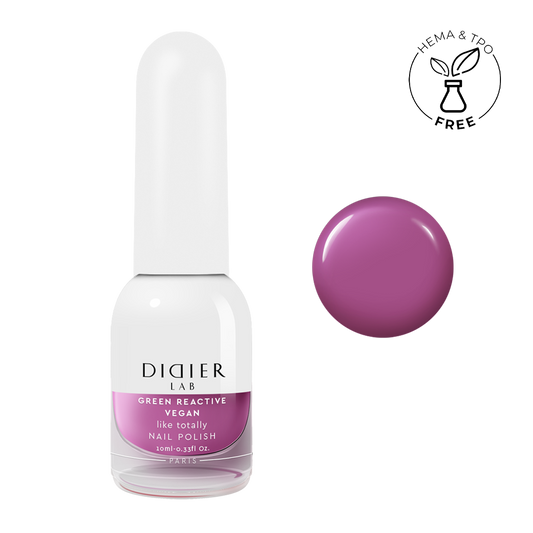 Green reactive, vegan nail polish "Didier Lab", like totally, 10ml