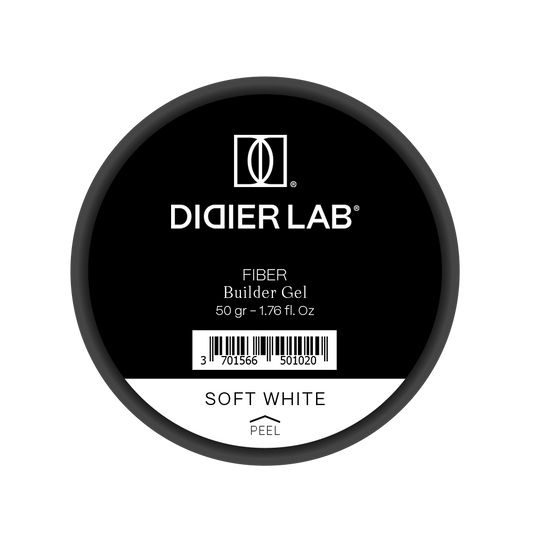 Fiber builder gel "Didier Lab", Soft white, 50gr