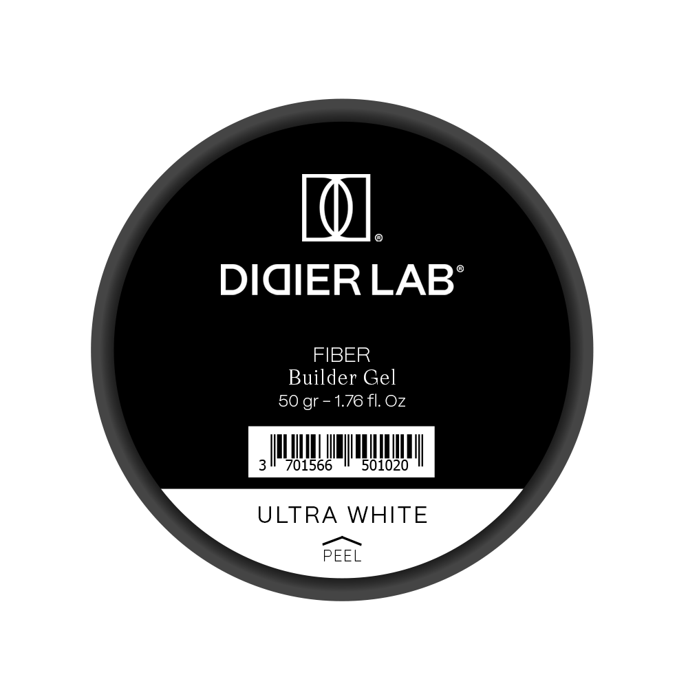 Fiber builder gel "Didier Lab", Ultra white, 50gr