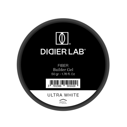 Fiber builder gel "Didier Lab", Ultra white, 50gr