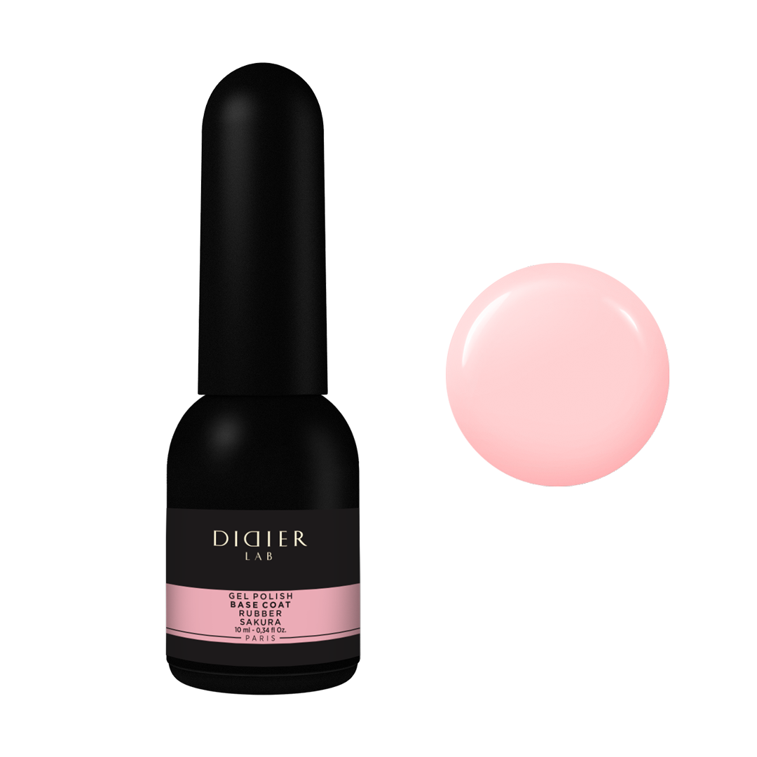 Gel polish, Rubber base coat, sakura, 10ml