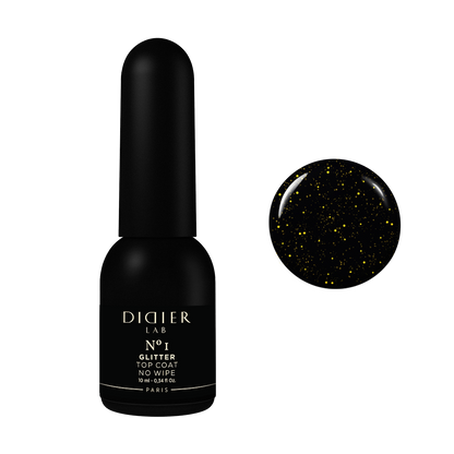 Gellak "Didier Lab", Glitter Top coat, No1