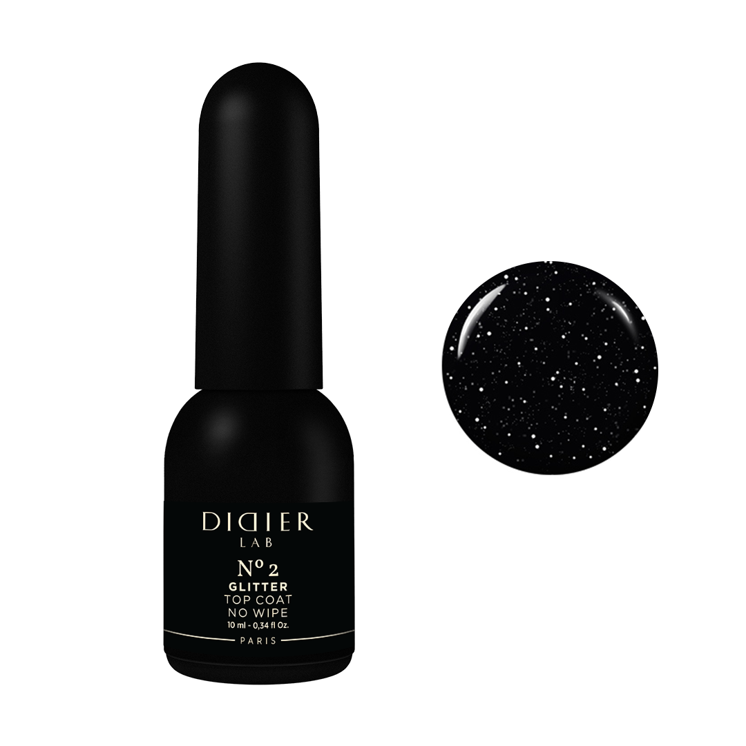 Gellak "Didier Lab", Glitter Top coat, No2