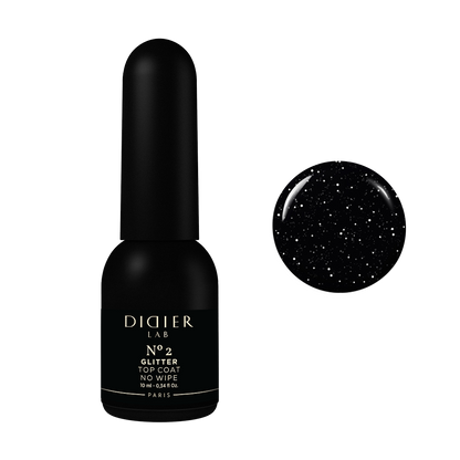 Gellak "Didier Lab", Glitter Top coat, No2