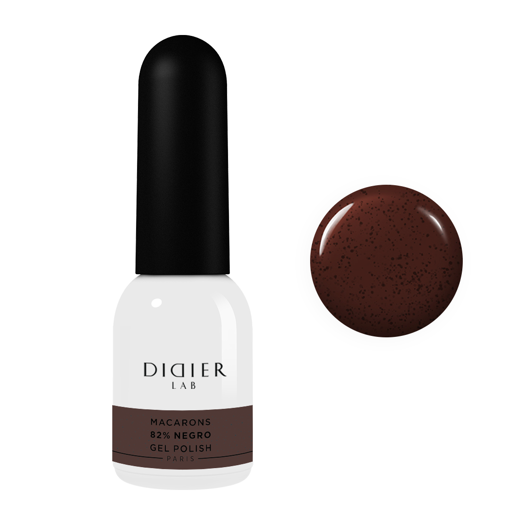 Gel polish "Didier Lab", Macarons, 82% Negro 10 ml
