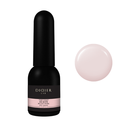 Top coat no wipe "Didier lab", Milky Pink, 10ml